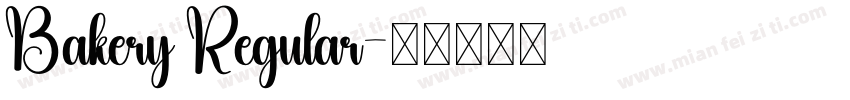 Bakery Regular字体转换